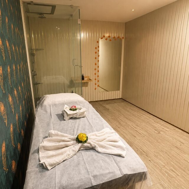 Warm interior detail at The Thai Wellness Spa