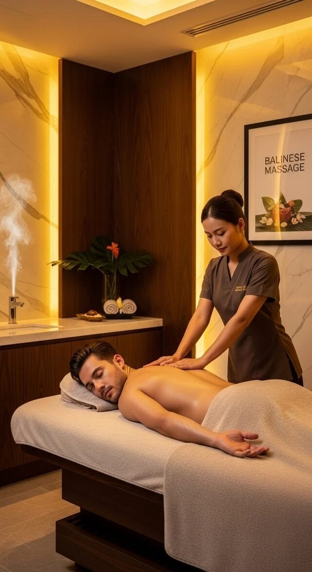Balinese massage with flowing restorative bodywork